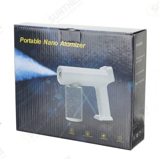 Electric Spray Guns Spray Machine Wireless Electric Sanitizer 330ML Sprayer Disinfects Blue Light Steam Spray Guns