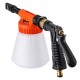 Car Foam Gun Foam and Adjustable Car Wash Sprayer with Adjustment Ratio Dial Foam Sprayer Fit Garden Hose for Car Home Cleaning and Garden Use 0.23 Gallon Bottom