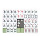 Portable Vintage Collection Chinese Mahjong Rare Game 144 Tiles Mah-Jong Set