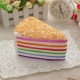 14x9x8cm Squishy Rainbow Cake Simulation Super Slow Rising Fun Gift Toy Decoration