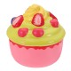 2PCS Squishy Ice Cream Strawberry Fruit Cup Cake Slow Rising Original Packaging Gift