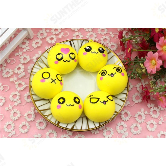 6Pcs Simulation Bread Squishy Slow Rising Toy 8 Seconds 4cm Corn Bread Funny Toy