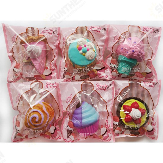 Cake Squishy Big Dessert 10CM Donuts Ice cream 16CM Pizza Bread Jumbo Collection