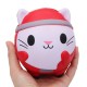 Christmas Cat Squishy 12*10CM Soft Slow Rising With Packaging Collection Gift Toy