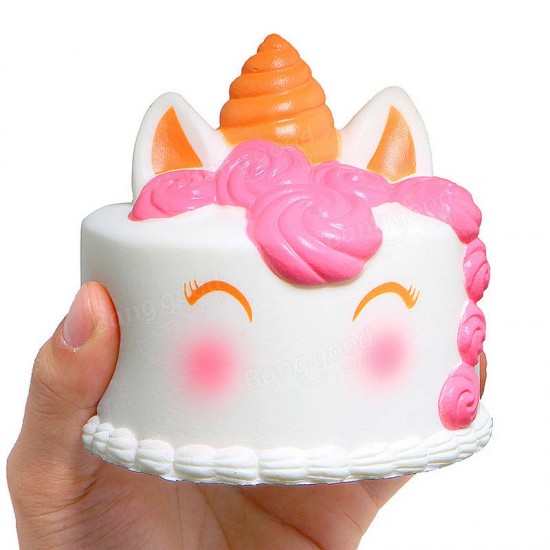 Cute Unicorn Cake Squishy 11*10CM Super Slow Rising Squeeze Cream Scented Original Package