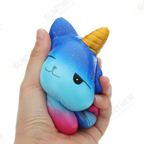 Galaxy Unicorn Cat Squishy 12*8.2CM Slow Rising Soft Collection Gift Decor Toy