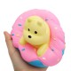 Giggle Donut Bear Squishy 13.5*6*15CM Slow Rising With Packaging Collection Gift Soft Toy