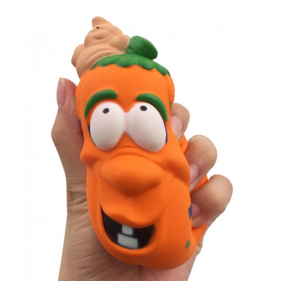 Halloween Pumpkin Squishy 11.5*8*7.5CM Licensed Slow Rising With Packaging
