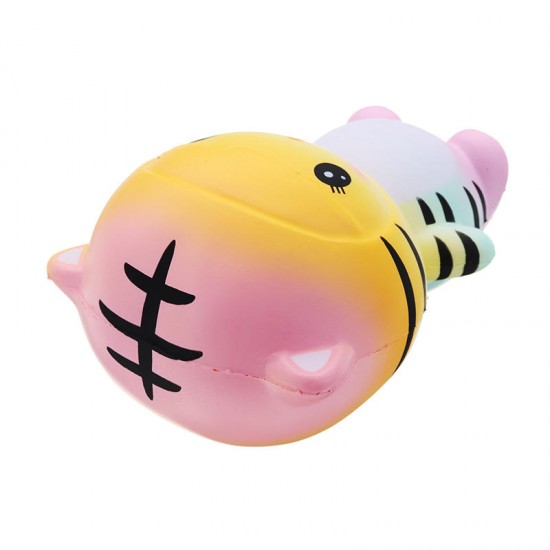 Tiger Squishy 12*9.5*7.5cm Slow Rising With Packaging Collection Gift Soft Toy