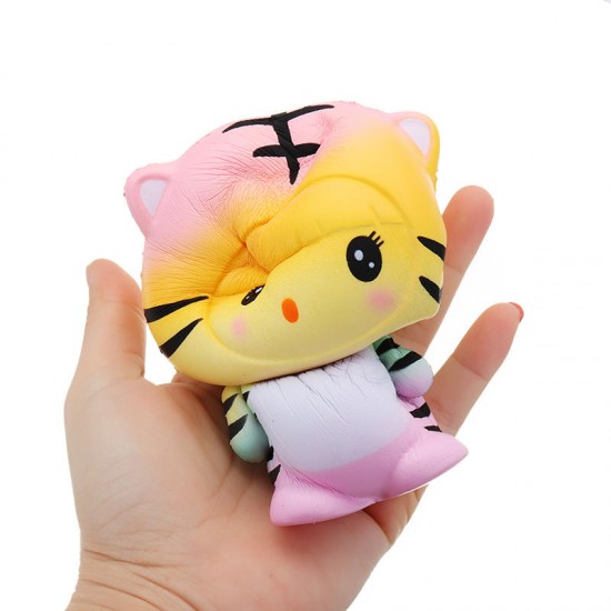 Tiger Squishy 12*9.5*7.5cm Slow Rising With Packaging Collection Gift Soft Toy