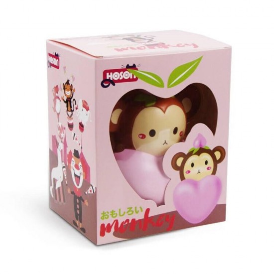 Squishy Monkey Peach Soft Slow Rising Toy With Original Packing