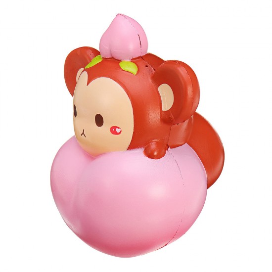 Squishy Monkey Peach Soft Slow Rising Toy With Original Packing