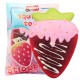 Squishy Strawberry Peach Toast 19cm 7.5Inches Bread Soft Slow Rising Fruit Toy With Original Package