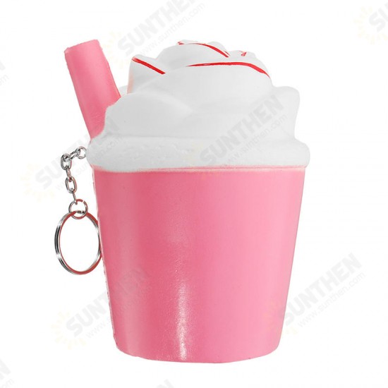 Ice Cream Tea Cup Squishy kawaii Squeeze Toy 10cm Sweet Slow Rising For Girls