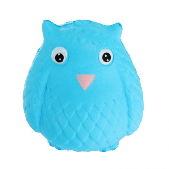 Jumbo Squishy Rainbow Owl 12cm Soft Slow Rising Toy With Original Packing