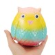 Jumbo Squishy Rainbow Owl 12cm Soft Slow Rising Toy With Original Packing