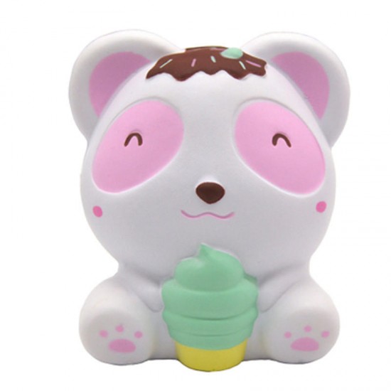 Panda Squishy Bear Ice Cream 11.5cm Licensed Slow Rising With Packaging Collection Gift Soft Toy