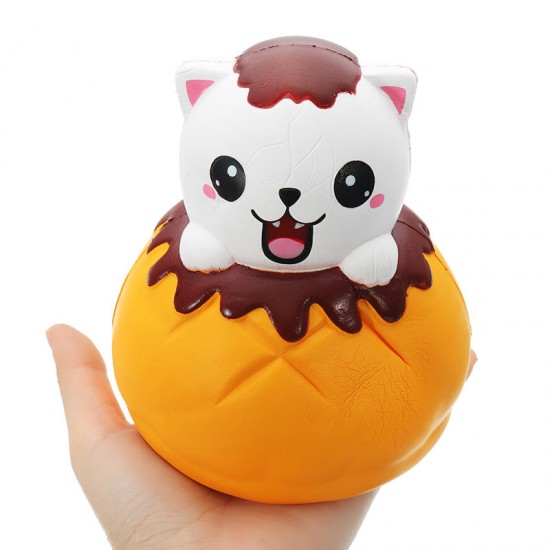 Squishy Jumbo Puff Cat Kitten Slow Rising Original Packaging Soft Collection Gift Decor Toy