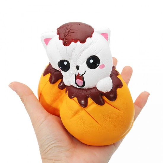 Squishy Jumbo Puff Cat Kitten Slow Rising Original Packaging Soft Collection Gift Decor Toy