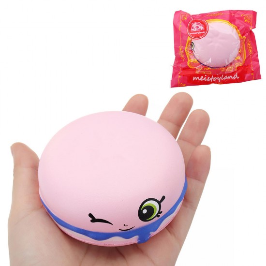 Squishy Burger Bread Soft Slow Rising Bun Kawaii Cartoon Toy Squeeze