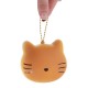 Squishy Cat Kitty Slow Rising Straps Squeeze Toy With Chain Original Packaging