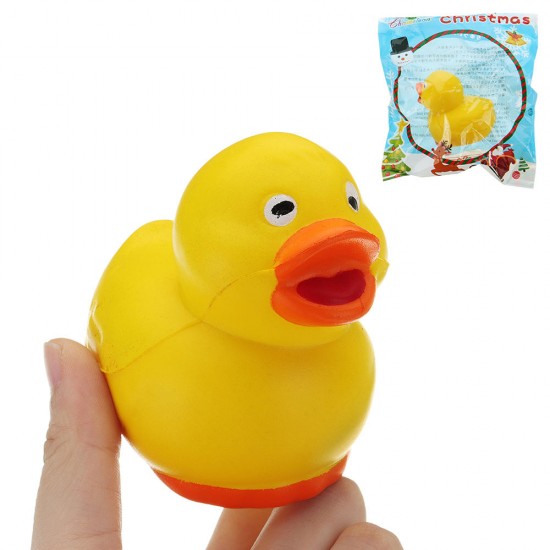 Mini Yellow Duck Squishy 6.5*5.1 CM Slow Rising With Packaging Collection Gift Soft Toy