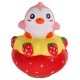 NO NO Squishy Strawberry Penguin 13*11CM Slow Rising With Packaging Collection Gift Soft Toy