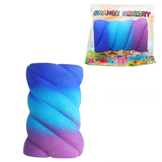 Orange Squishy 14.5cm Lovely Cotton Candy Marshmallow Slow Rising Toys With Packaging