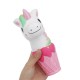 Squishy Jumbo 20cm Galaxy Rainbow Horse Animal Cup Slow Rising Scented Toy Gift With Pcaking