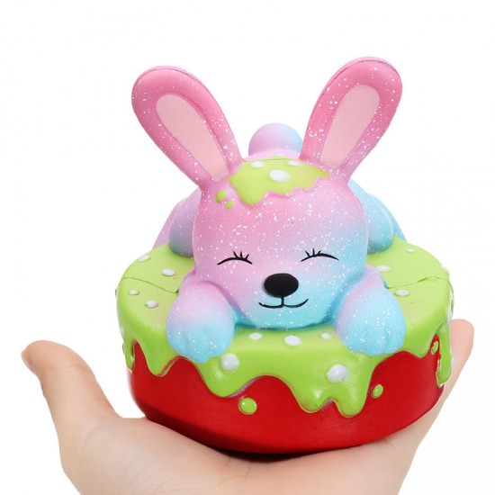 Squishy Rabbit Bunny Cake Cute Slow Rising Toy Soft Gift Collection With Box Packing