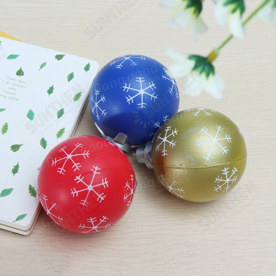 PU Cartoon Christmas Balls Squishy Toys 9.5cm Slow Rising With Packaging Collection Gift Soft Toy