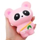 Pink Bear Squishy Panda Ninja Suit Soft Toy 13.5cm Slow Rising Bag With Packaging Gift