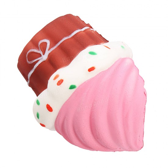 Puff Cake Squishy 10*8.5CM Slow Rising With Packaging Collection Gift Soft Toy