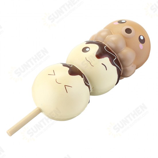 Squishy 8.27inch Dango Takoyaki Octopu Balls Cuttlefish Slow Rising Toy Licensed Tag