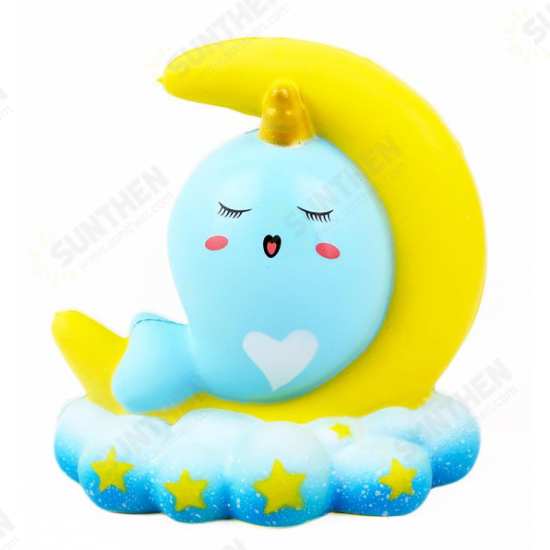 16CM Animal Squishy Unicorn Moon NarWhale Slow Rebound With Packaging Gift Collection