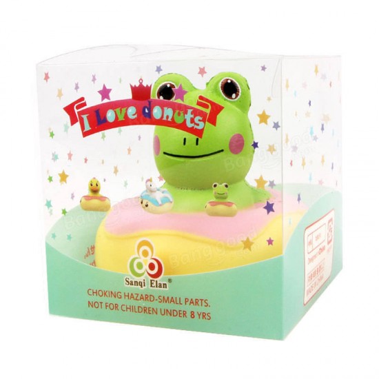 Frog Duck Squishy 10*10*9CM Licensed Slow Rising With Packaging Collection Gift Soft Toy