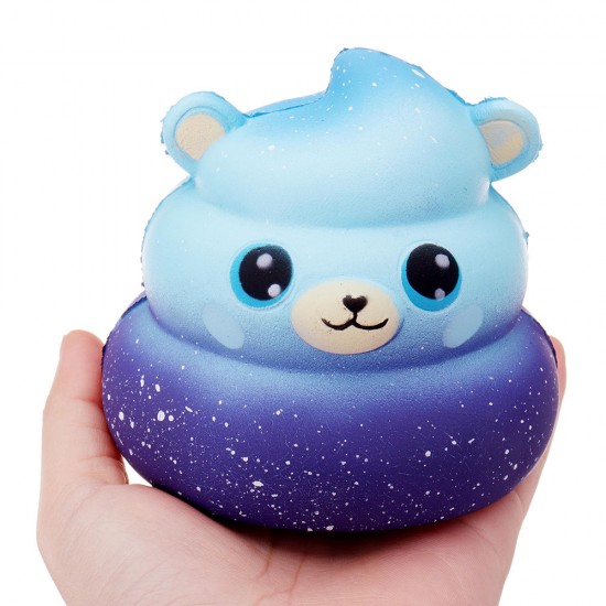 Galaxy Poo Squishy 10*10*9 CM Licensed Slow Rising With Packaging Collection Gift Soft Toy