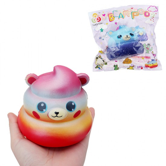 Galaxy Poo Squishy 10*10*9 CM Licensed Slow Rising With Packaging Collection Gift Soft Toy