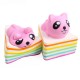 Triangle Rainbow Cat Squishy 13*10*10.5CM Licensed Slow Rising With Packaging Collection Gift