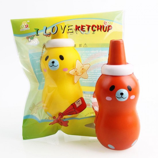 ketchup Squishy 14*5.5CM Licensed Slow Rising With Packaging Collection Gift Soft Toy