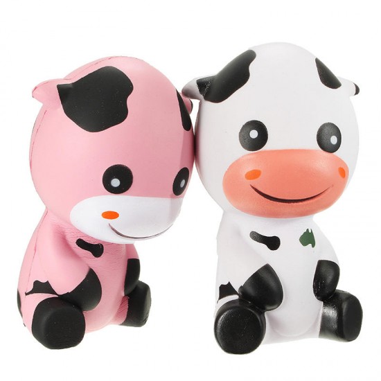 Squishy Baby Cow Jumbo 14cm Slow Rising With Packaging Animals Collection Gift Decor Toy