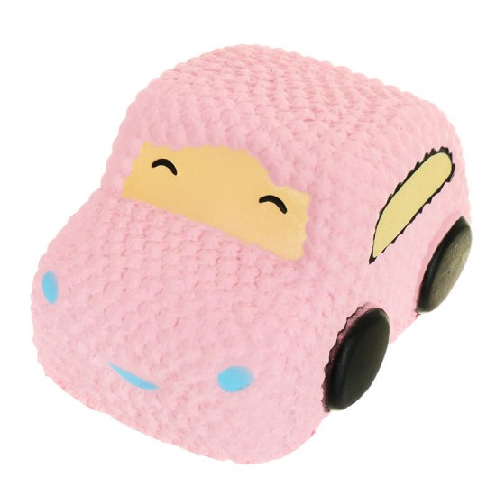 Squishy Car Racer Pink Cake Soft Slow Rising Toy Scented Squeeze Bread