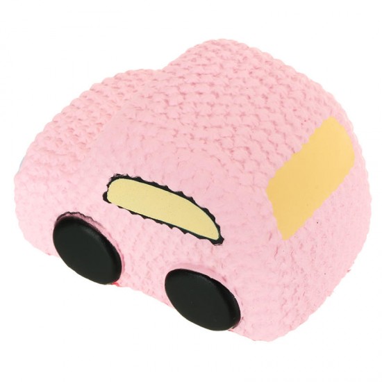 Squishy Car Racer Pink Cake Soft Slow Rising Toy Scented Squeeze Bread