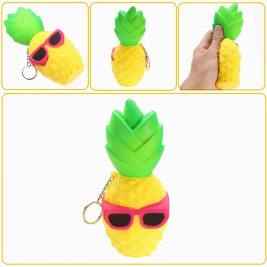 Squishy Cool Pineapple 16cm Slow Rising Soft Squeeze Collection Gift Decor Toy