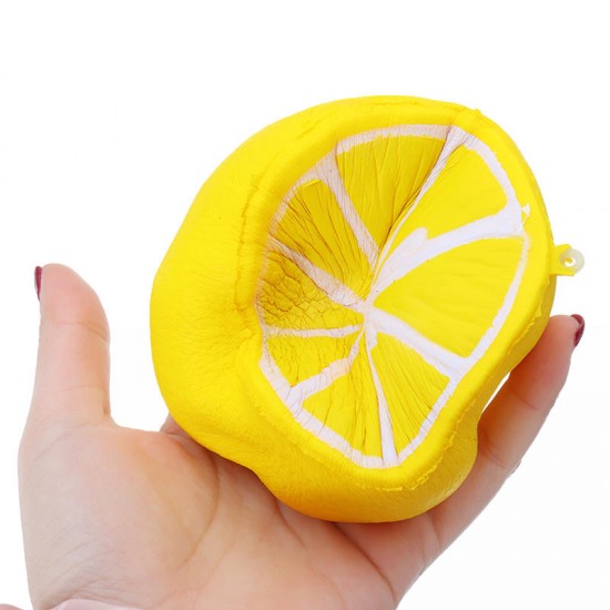 Squishy Half Lemon Soft Toy 10cm Slow Rising With Original Packaging Birthday Festival Gift