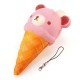 Squishy Ice Cream Bear Soft Slow Rising Collection Gift Decor Squish Squeeze Toy