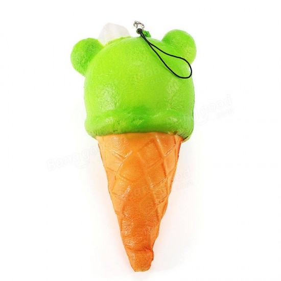 Squishy Ice Cream Bear Soft Slow Rising Collection Gift Decor Squish Squeeze Toy