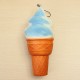 Squishy Jumbo Ice Cream Cone 17cm Slow Rising Soft Collection Decor Gift Phone Bag Strap