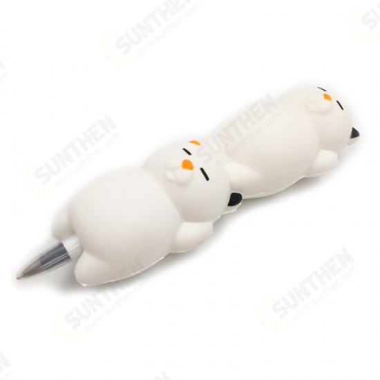 Squishy Pen Cap Ice Cream Cone Animal Slow Rising Jumbo With Pen Stress Relief Toys Student Office Gift