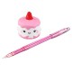 Squishy Pen Cap Panda Dinosaur Unicorn Cake Animal Slow Rising Jumbo With Pen Stress Relief Toys Student School Supplies Office Gift